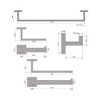 Apex Vanguards 24-Inch Black Bathroom Towel Rack - 3 of 3