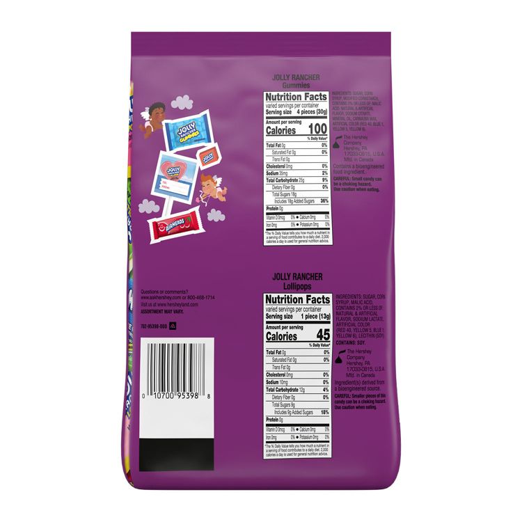 Jolly Rancher and Airheads Assorted Sugar Valentine's Day Candy - 23 ...