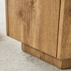PAGED 23.6" Wooden End Table, Modern Side Table with Wood Grain Veneer, Bedside Table for Living Room, Bedroom - 3 of 4