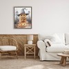 Stupell Industries Stacked Jack-o-Lanterns with Witch Hat Floating Frame Canvas Art - 3 of 4