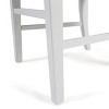 Set of 2 Upholstered and Wood Dinng Chair Roshan Farmhouse Acacia Wood-CENGHU - 4 of 4