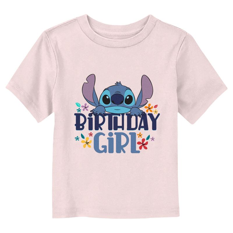 Toddler's Lilo & Stitch Birthday Girl Stitch T-Shirt, 1 of 4