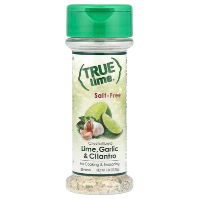 True Citrus, True Lime, Crystallized Lime, Garlic & Cilantro, Salt-Free, 1.94 oz