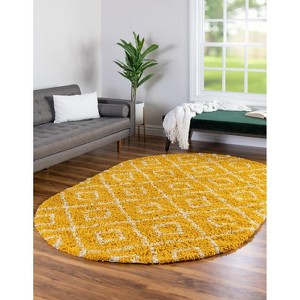 Unique Loom Trellis Shag Ruth Trellis Indoor Woven Area Rug - 1 of 4