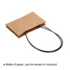 Unique Bargains 11x22x13.5cm Flower Bouquet Packaging Bag Paper Gift Bag for Party Favor Black 5 Pcs - 4 of 4