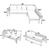 Round Rattan Sectional Sofa Set �C Two-Tone Weave with Retractable Canopy - 4 of 4