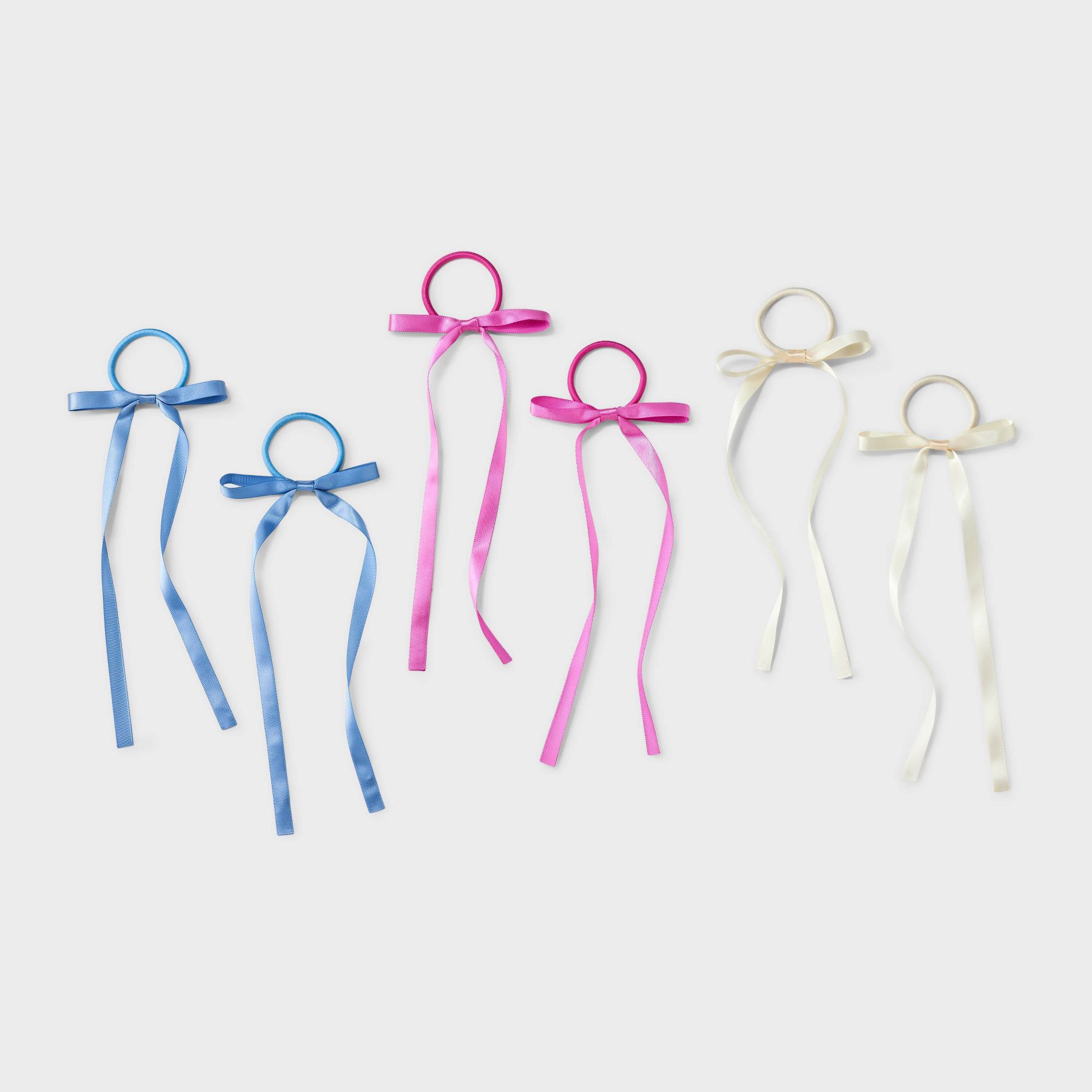 Girls' 6pk Bow Pony Holder Set - art class™