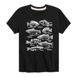 Boys' - Instant Message - Freshwater Fishes -Toddler And Youth Short Sleeve T-Shirt Short Sleeve Graphic T-Shirt - 1 of 4