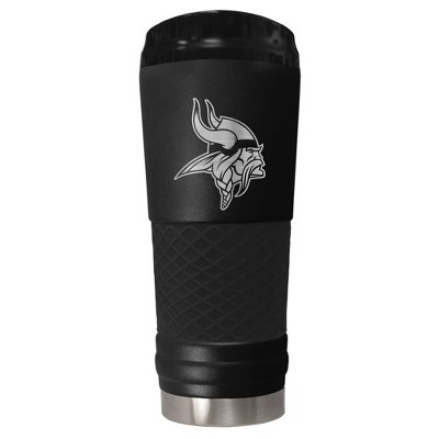 NFL Minnesota Vikings The Stealth Draft 24oz Powder Coated Laser Etched Vacuum Insulated Tumbler