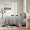 3pc Full/queen Hailey Cotton Gauze Waffle Weave Duvet Cover Set Gray -  Urban Habitat : Target