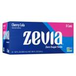 Zevia Cherry Cola Zero Calorie Soda - 8pk/12 fl oz Cans
