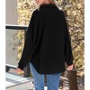 Clearlove Womens Waffle Knit Long Sleeve Button Down Shirts Casual Lightweight Shacket Dressy Blouses Tops - 3 of 4