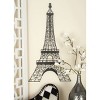 Metal Eiffel Tower 3D Wire Wall Decor with Crystal Embellishments Black - Olivia & May: Iron Luxury Glam Art - 2 of 4