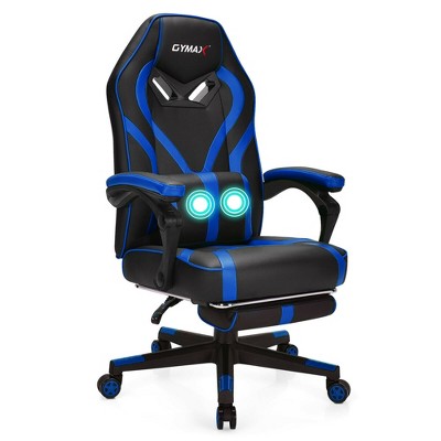 Costway Massage Gaming Chair Racing Recliner Computer Desk Chair w/Footrest