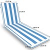 PAGED Removable Outdoor Lounge Chair Cushion,74 in x 22 in,Breathable and UV Resistant,Fade Resistant Patio Cushion - 3 of 4