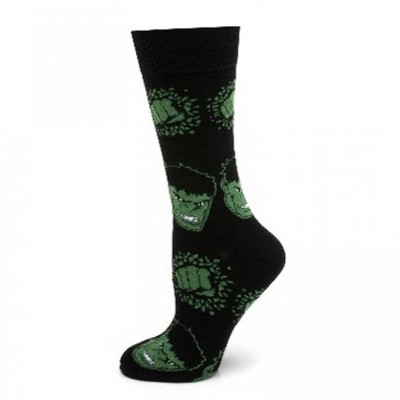 Adult The Incredible Hulk Punch Through Dress Socks