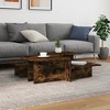 vidaXL Coffee Table Accent End Side Sofa Table for Living Room Engineered Wood - 2 of 4