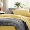 Twin XL Sheet Sets Dorm Bedding - 3 Pieces Soft Extra Long Twin Sheets, Hotel Luxury, Easy Care Microfiber for Women, Men, Kids and Teens, Yellow - 3 of 4