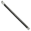 Black Bow Jewelry Antique Bronze Plated Stainless Steel & Black Agate Bracelet, 8-8.5 In - 2 of 4