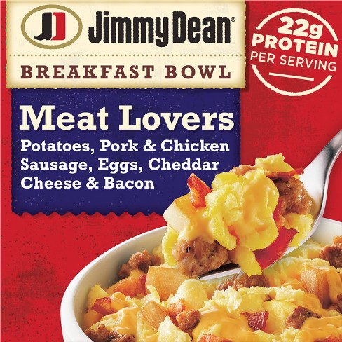 Jimmy Dean Frozen Meat Lovers Breakfast Bowl - 7oz : Target