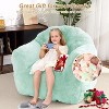 Bean Bag Chair with Armrests, Ultra-Soft Beanbag Couch with Filler Included for Adults & Kids, Cozy Floor Seat for Dorm, Bedroom, Apt - 4 of 4