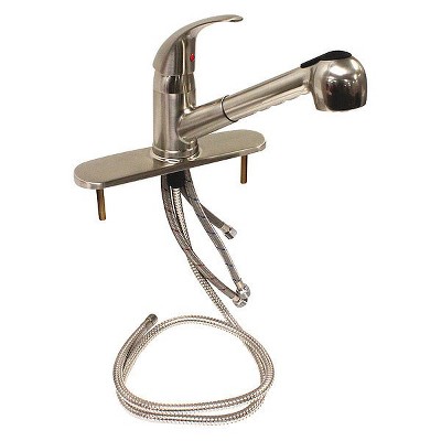Dominion Faucets  Low Arc Pull Out,Brushed Nickel,1.8gpm 77-2110