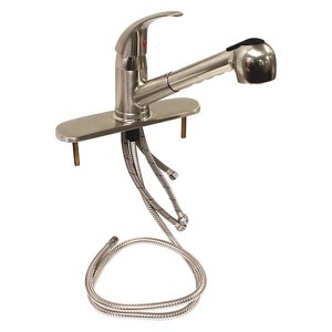 Dominion Faucets  Low Arc Pull Out,Brushed Nickel,1.8gpm 77-2110 - 1 of 1