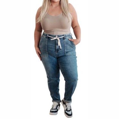 Women's Pull On Denim Joggers - Judy Blue