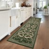 Modern Pastoral Snake Print Area Rug Machine Washable Low Pile Non Slip Non Shedding Stain-Resistant Floor Carpet for Living Room Bedroom Kitchen - 2 of 4