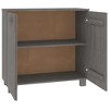 vidaXL Sideboard HAMAR Light Gray 33.5 in.x13.8 in.x31.5 in. Solid Wood Pine - 4 of 4