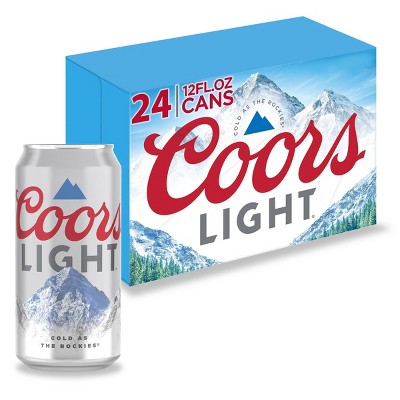 Coors Light Lager 24/12 oz cans - Beverages2u