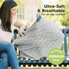 KeaBabies Car Seat Cover for Babies, Multi-Use Nursing Cover, Infant Carseat Cover, Breastfeeding Cover, Stroller Cover - 2 of 4
