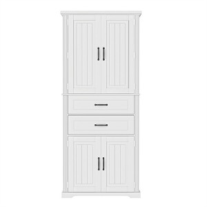 Tramull Multi-Functional Storage Cabinet, 2-Drawer Organizer with Adjustable Shelf for Kitchen, Bathroom & Living Room - 1 of 4