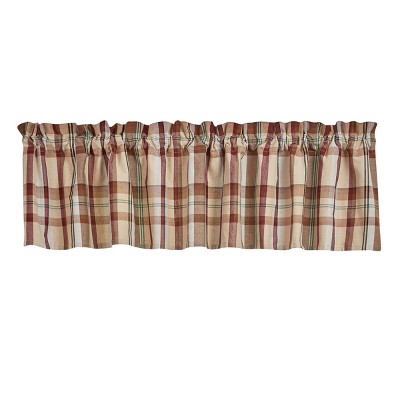 Park Designs Gamekeeper Plaid Valance 14"L