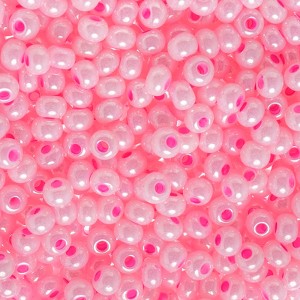 Czech Glass Seed Beads 6/0 (23g) Pink Pearl Bead for Jewelry Making - 1 of 4