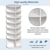 QingMoon Rotating Shoe Rack Tower, 7 Tier Vertical Spinning Shoe Display Cabinet, Round Storage Turntable for Entryway, Living Room and Bedroom - 4 of 4