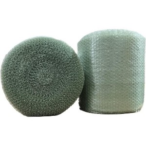 supplyhut 3/16'' Recycled Small Bubble Cushioning Wrap Padding Roll 175' x 12'' Wide 175FT - 1 of 1
