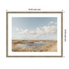 Kate and Laurel Framed Art Marshland by Crystal Lynn Collins, 42x34, Woodgrain Stripe Mocha - 2 of 4