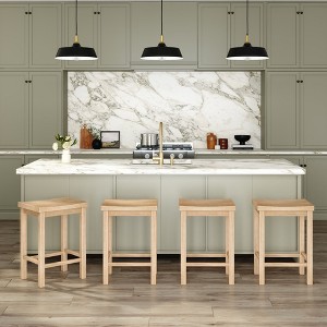 Now Furniture 24" Counter Stool, Wooden Backless Bar Height Kitchen Stool - 1 of 4