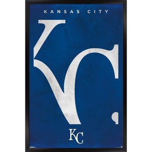 Trends International MLB Kansas City Royals - Logo 25 Framed Wall Poster Prints - 1 of 4