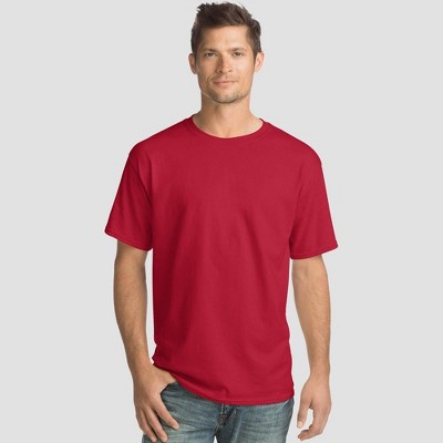 hanes men's tagless short sleeve tee