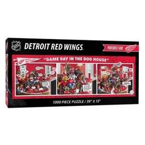 NHL Detroit Red Wings Game Day in the Dog House Puzzle - 1000pc - 1 of 3