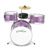 Ashthorpe 3-Piece Complete Junior Drum Set - Beginner Drum Kit with Drummer's Throne - 2 of 4