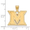 Black Bow Jewelry 10k Yellow Gold Miami Redhawks NCAA Medium Pendant - 2 of 3