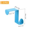 Unique Bargains Stainless Steel Reversible Uasge S-Shaped Over Door Double Hooks 2 Pcs - 2 of 4