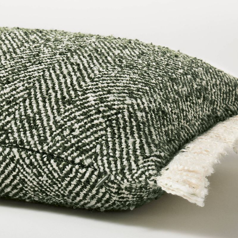 Herringbone with Frayed Edges Throw Pillow - Threshold™ designed with Studio McGee, 5 of 11