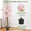 Resenkos 5-Foot Artificial Cherry Blossom Tree, Features Realistic Pink Flowers, Pink - 3 of 4