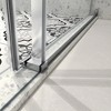 Frameless Shower Door, Fixed & Sliding, Soft-Close Pulleys, Nano Clean, Shatter-Resistant - 3 of 4