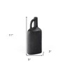 HomeRoots 11" Gray Aluminum Jug Table Vase - 3 of 4
