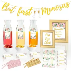 Cotier Brand 97pc Mimosa Bar Kit for Bridal Shower Decoration/Brunch Party or Bachelorette Party Supplies